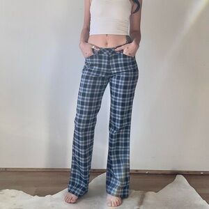 Vintage Jacob Jr stretchy plaid pants.